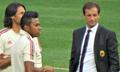 Massimiliano Allegri in panchina con il Milan, foto CC BY-SA 2.0
